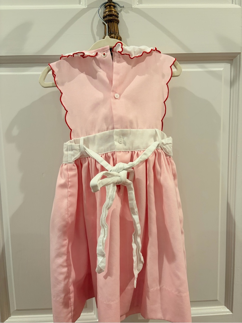 Pink Strawberry Appliqué Girls Dress - Picture 3 of 4